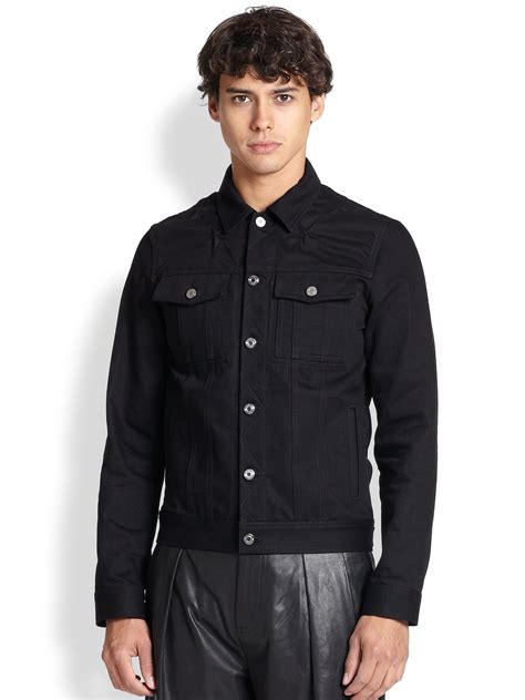 givenchy biker jacket men|black Givenchy jean jacket men.